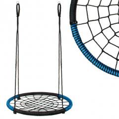 Zahradní houpačka SPRINGOS ČAPÍ HNÍZDO 100 cm černá/modrá