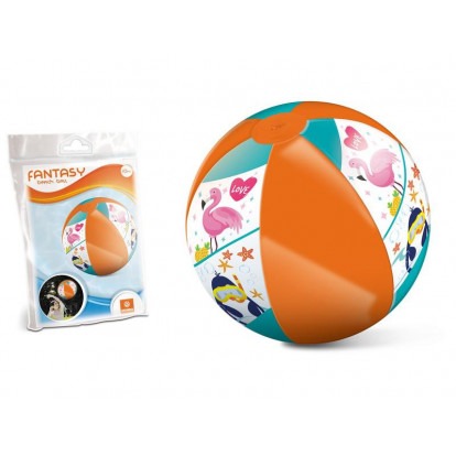 Nafukovací MONDO plážový míč FANTASY 35 cm - žlutá