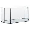 Designové skleněné akvárium, rozměry 60x30x30 cm, sklo 4 mm, objem 54l, tvar panoramatický. 