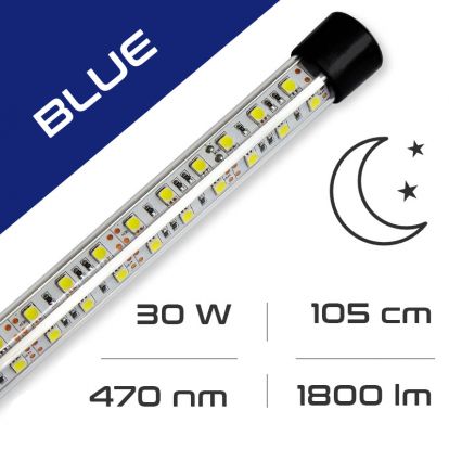 LED osvětlení do akvária GLASS BLUE 30W, 105 cm AQUASTEL