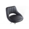 Barová židle G21 Aletra koženková, prošívaná black
